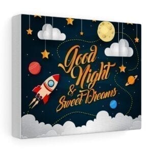 good night and sweet dreams wall art
