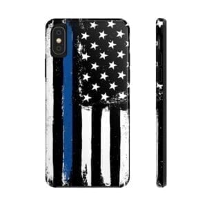 Thin Blue Line Flag Case Mate Tough Phone Cases